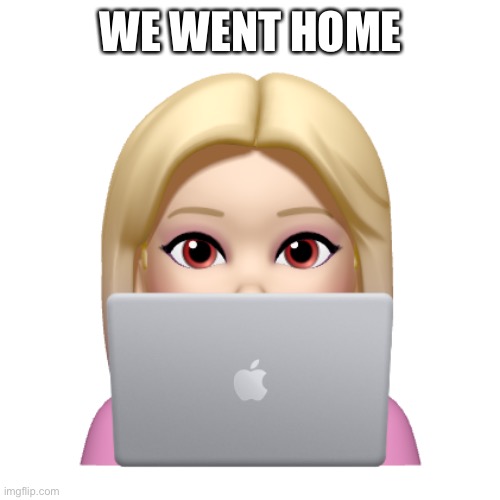 Peach is looking | WE WENT HOME | image tagged in peach is looking | made w/ Imgflip meme maker
