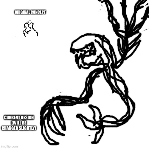 Its lower jaw can unhinge like a snake | ORIGINAL CONCEPT; CURRENT DESIGN
(WILL BE CHANGED SLIGHTLY) | image tagged in memes,blank transparent square | made w/ Imgflip meme maker