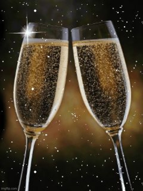 champagne toast | image tagged in champagne toast | made w/ Imgflip meme maker