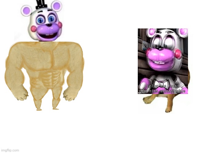 2,000 upvotes and I'll post it too this to the fnaf stream | image tagged in memes,buff doge vs cheems | made w/ Imgflip meme maker