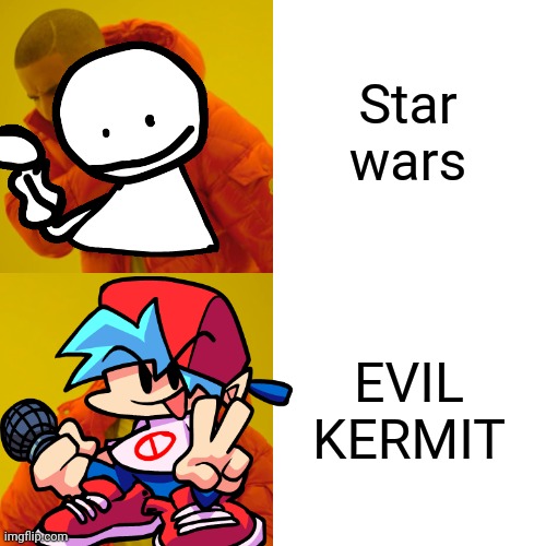 Star wars; EVIL KERMIT | made w/ Imgflip meme maker