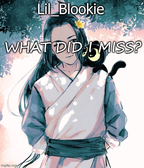 Lil_Blookie Legend of Luo xiao hei (thx bean) | WHAT DID I MISS? | image tagged in lil_blookie legend of luo xiao hei thx bean | made w/ Imgflip meme maker