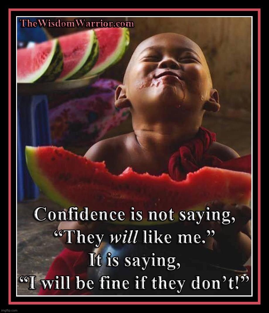 Confidence is not saying they will like me | image tagged in confidence is not saying they will like me | made w/ Imgflip meme maker