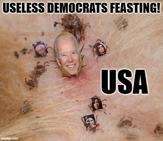 Was the world's greatest country founded by parasites? | USELESS DEMOCRATS FEASTING! | image tagged in morons,stupid people,special kind of stupid,stupid liberals,idiots,democrats | made w/ Imgflip meme maker
