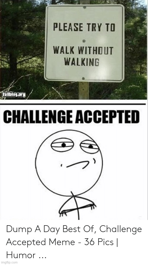 Challenge accepted! | image tagged in memes,lol,typo,challenge accepted | made w/ Imgflip meme maker