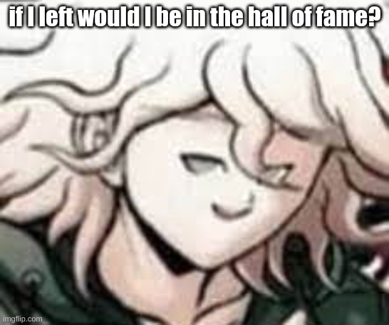 e | if I left would I be in the hall of fame? | image tagged in e | made w/ Imgflip meme maker