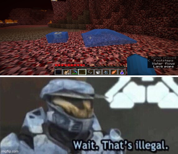 Wait.. what?! | image tagged in wait that s illegal,memes,minecraft | made w/ Imgflip meme maker