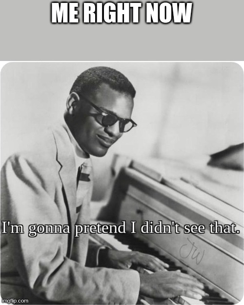 im going to pretend i didnt see that | ME RIGHT NOW | image tagged in im going to pretend i didnt see that | made w/ Imgflip meme maker