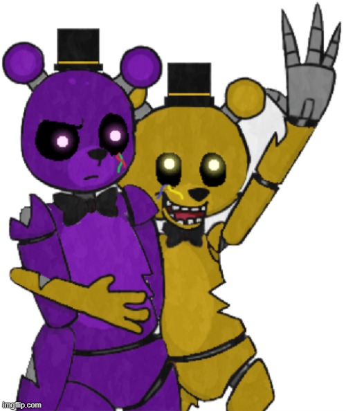 The Twin Animatronics(Shadow & DG) are doing their thing again | image tagged in fnaf,x x everywhere | made w/ Imgflip meme maker