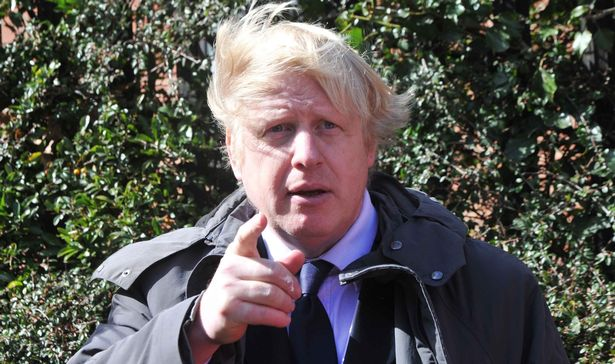 Boris Johnson pointing Blank Meme Template