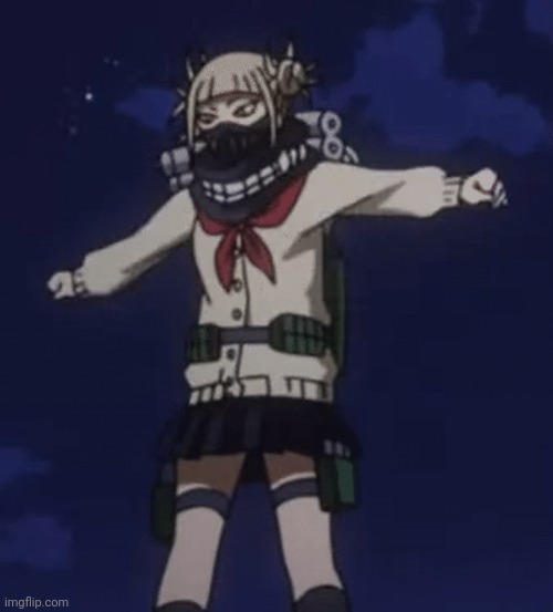 Toga does the T-Pose cri | image tagged in toga does the t-pose cri | made w/ Imgflip meme maker
