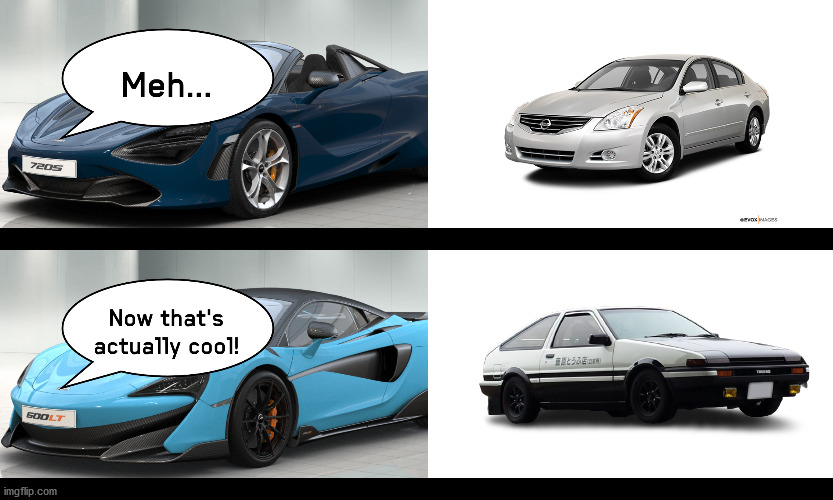 McLarenposting (720S Spider, 600LT) | image tagged in mclarenposting 720s spider 600lt | made w/ Imgflip meme maker