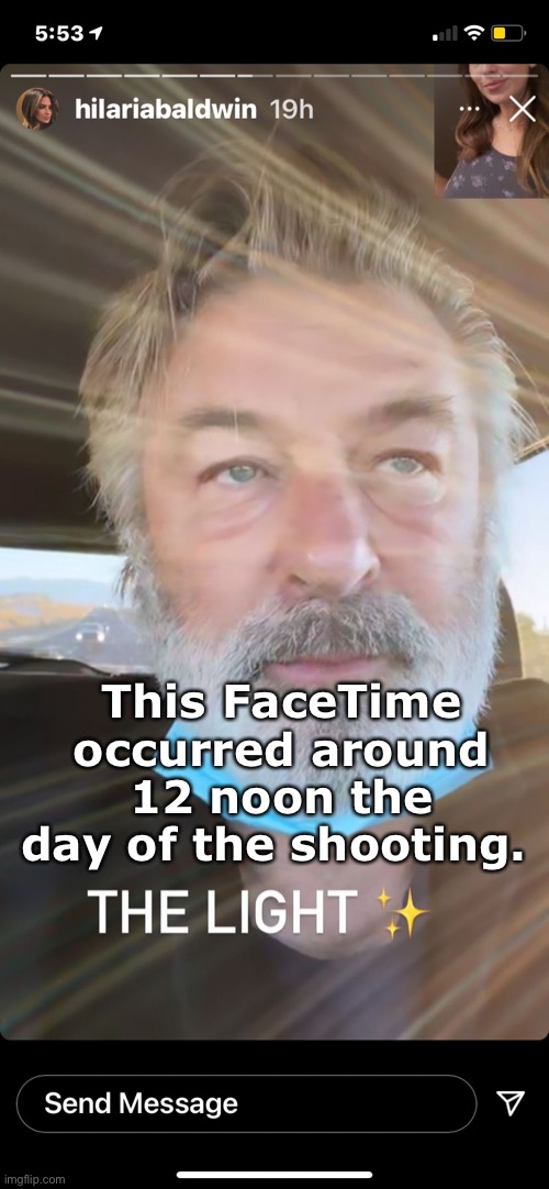 This FaceTime occurred around 12 noon the day of the shooting. | made w/ Imgflip meme maker