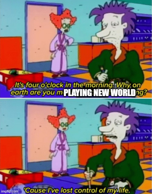 PLAYING NEW WORLD | made w/ Imgflip meme maker