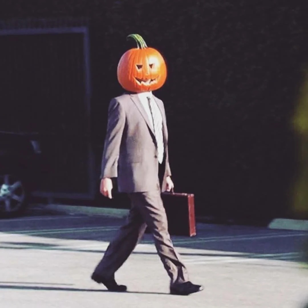 High Quality The Office Pumpkin Halloween Blank Meme Template