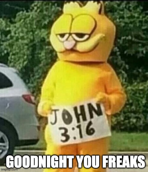 goodnight, I need slep | GOODNIGHT YOU FREAKS | image tagged in memes,unfunny | made w/ Imgflip meme maker