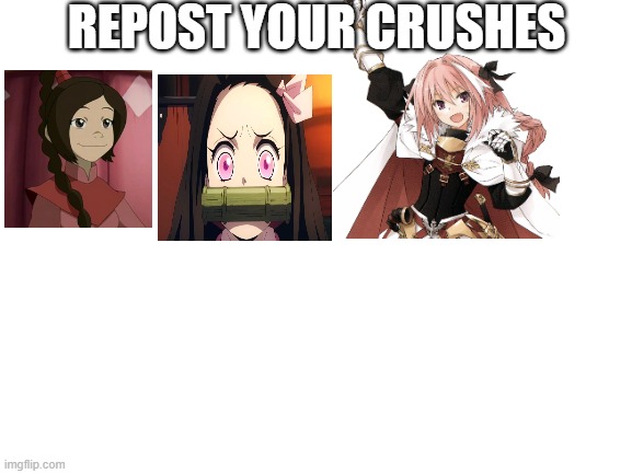 wait a min before going | REPOST YOUR CRUSHES | image tagged in blank white template | made w/ Imgflip meme maker