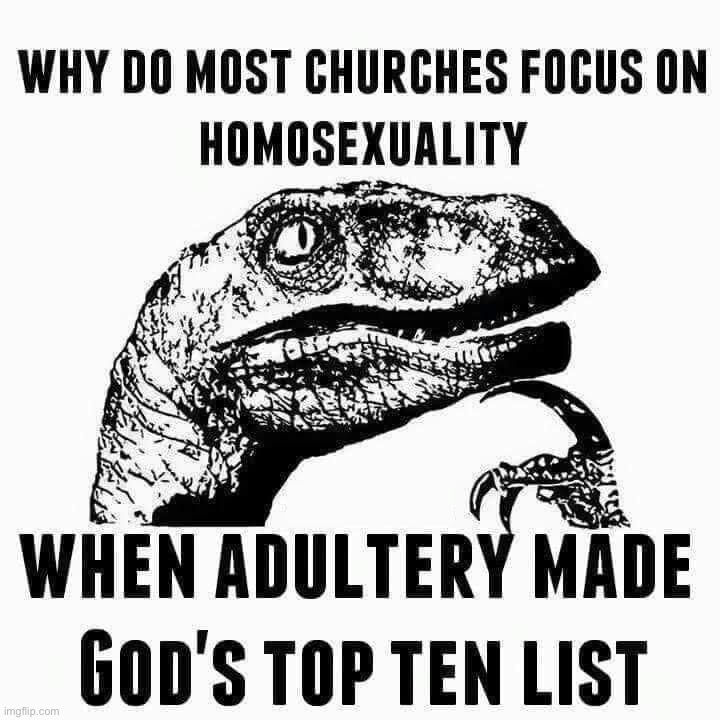 Homosexuality vs adultery Blank Meme Template