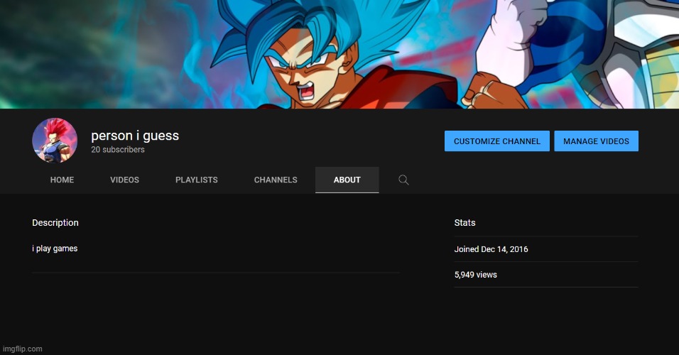 i updated my yt account a little | made w/ Imgflip meme maker