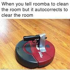 High Quality roomba with a glock Blank Meme Template