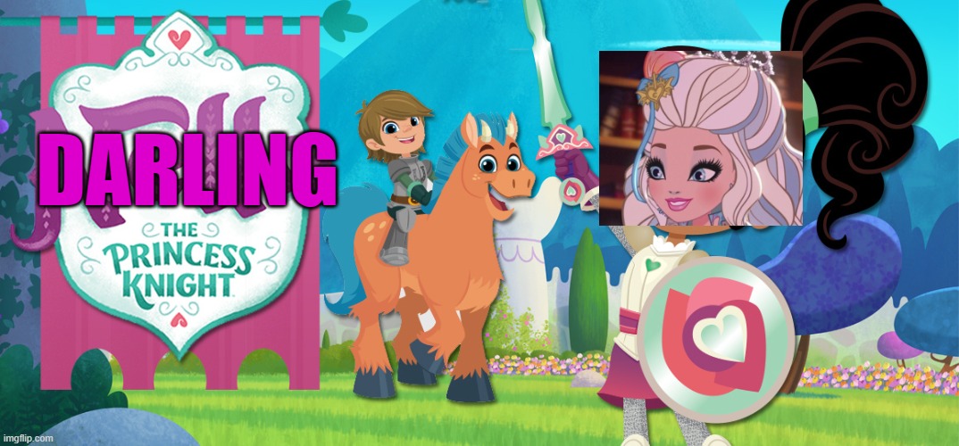 Darling the Princess Knight | DARLING | image tagged in darling charming,ever after high,eah,nella the princess knight,princess,knight | made w/ Imgflip meme maker