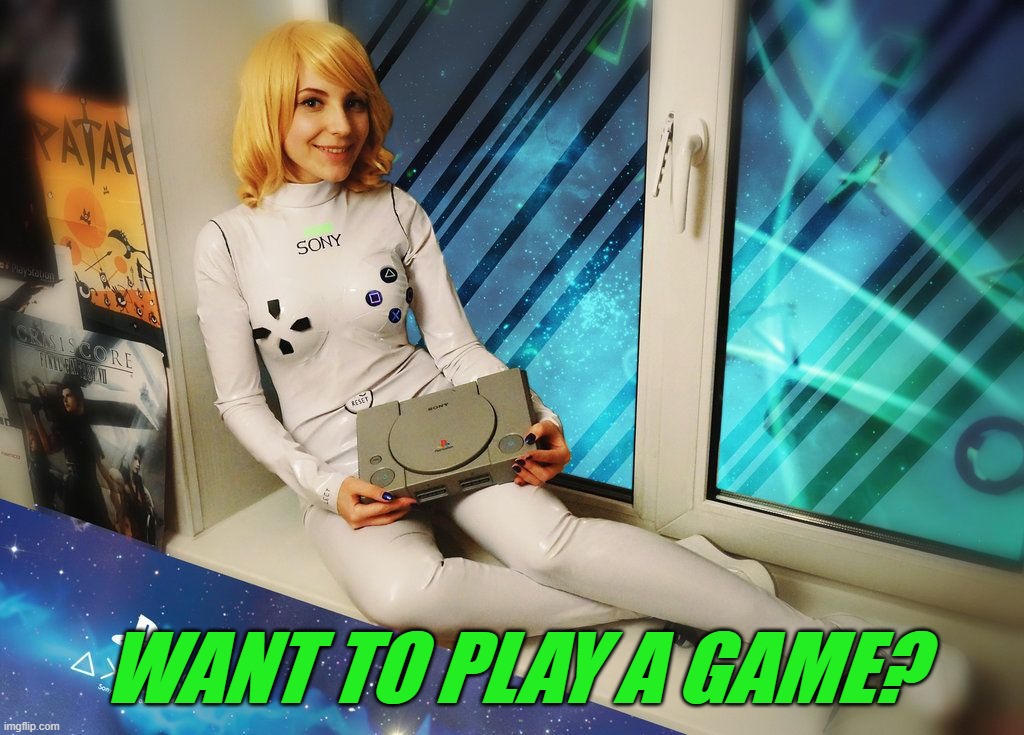 WANT TO PLAY A GAME? | image tagged in gaming | made w/ Imgflip meme maker