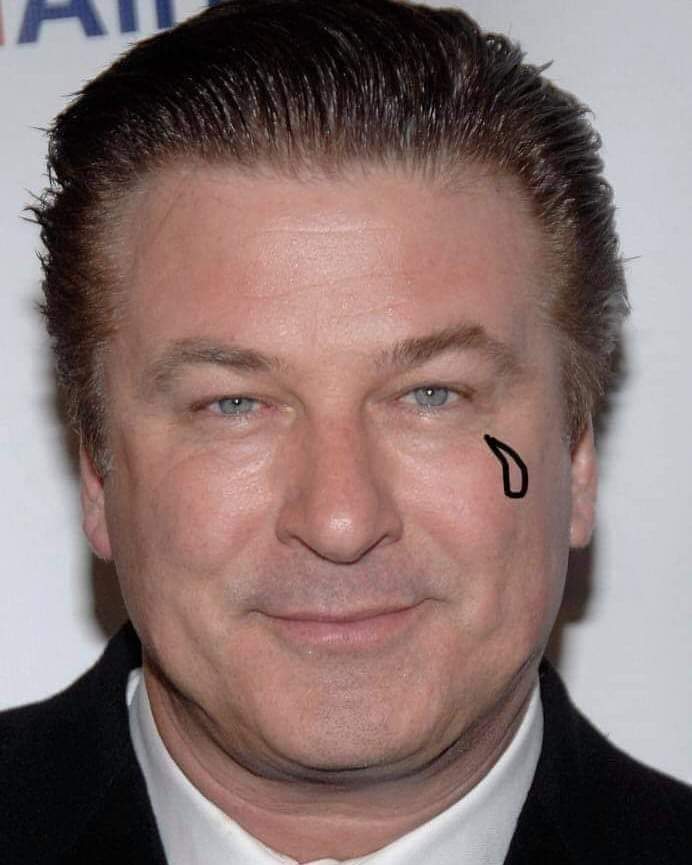 Alec Baldwin teardrop Blank Meme Template