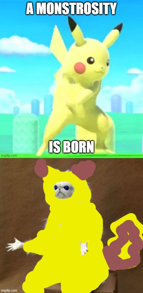 LOL. | image tagged in a monstrosity is born,persian white monkey | made w/ Imgflip meme maker