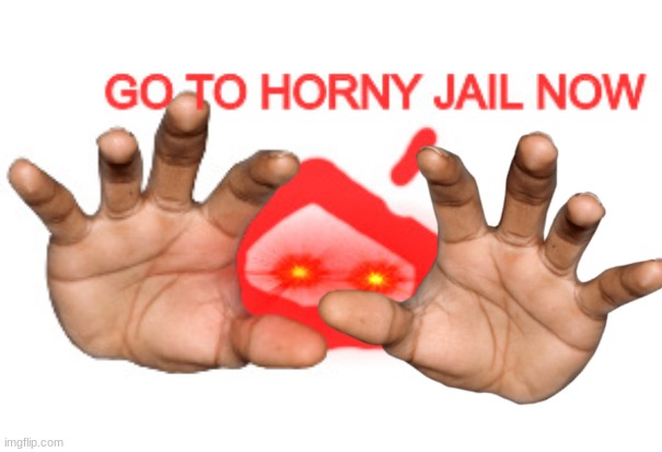 GO TO HORNY JAIL NOW | image tagged in go to horny jail now | made w/ Imgflip meme maker