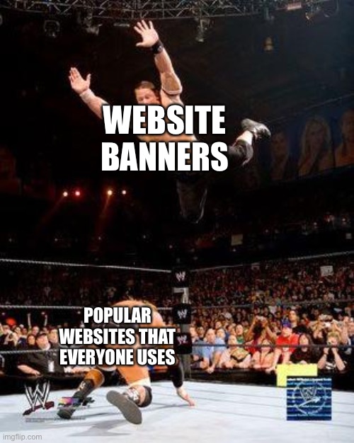 Schools be like | WEBSITE BANNERS; POPULAR WEBSITES THAT EVERYONE USES | image tagged in wwe | made w/ Imgflip meme maker