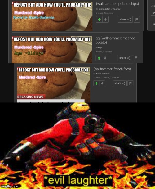 Read titles | image tagged in evil laughter | made w/ Imgflip meme maker