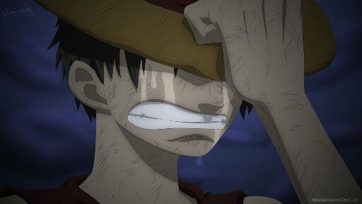 High Quality Luffy crying Blank Meme Template