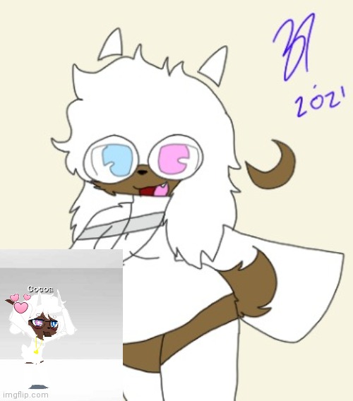 Got bored so I made Cocoa in Gacha club XD | made w/ Imgflip meme maker