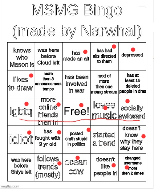 ae | image tagged in msmg bingo | made w/ Imgflip meme maker