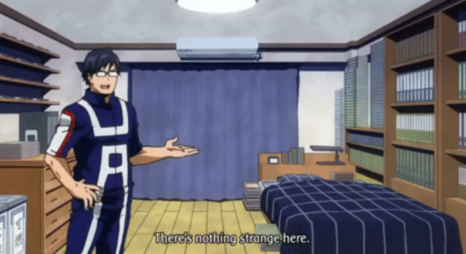 there's nothing strange here iida Blank Meme Template