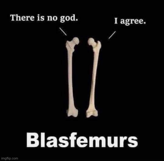 Blasfemurs | image tagged in blasfemurs | made w/ Imgflip meme maker