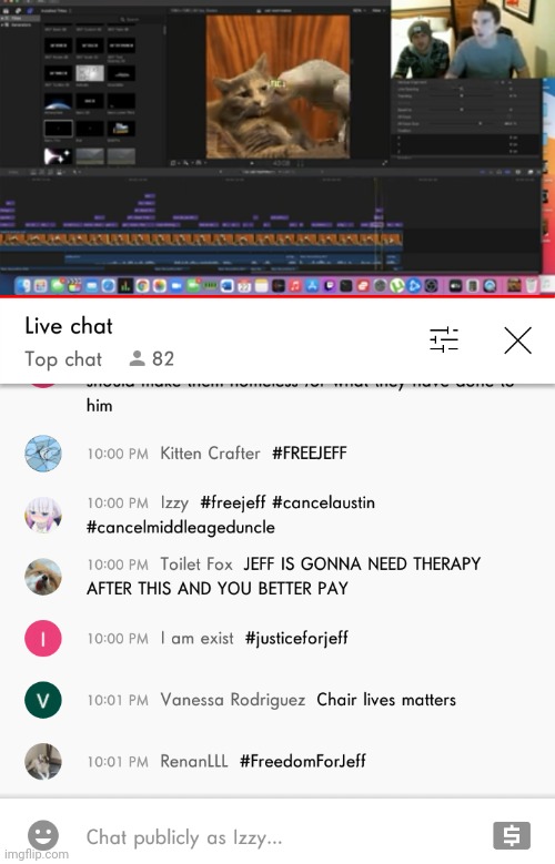 Real footage of the "free Jeff" event | made w/ Imgflip meme maker