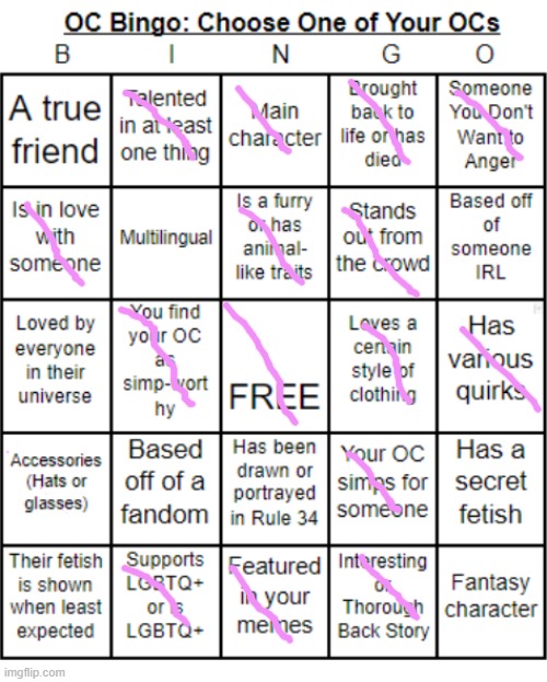 AAAAAAAAAAAAAAAAAAAAAAAAAA also this OC is me, a.k.a. Kawaii | image tagged in jer-sama's oc bingo | made w/ Imgflip meme maker