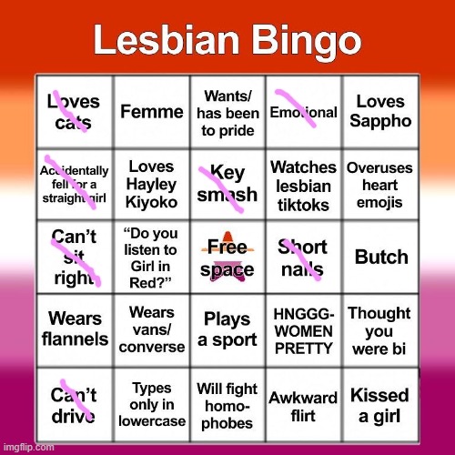 FFFFFFFFFFFFFFFFFFFFFFFFFFFFFFF | image tagged in lesbian bingo | made w/ Imgflip meme maker