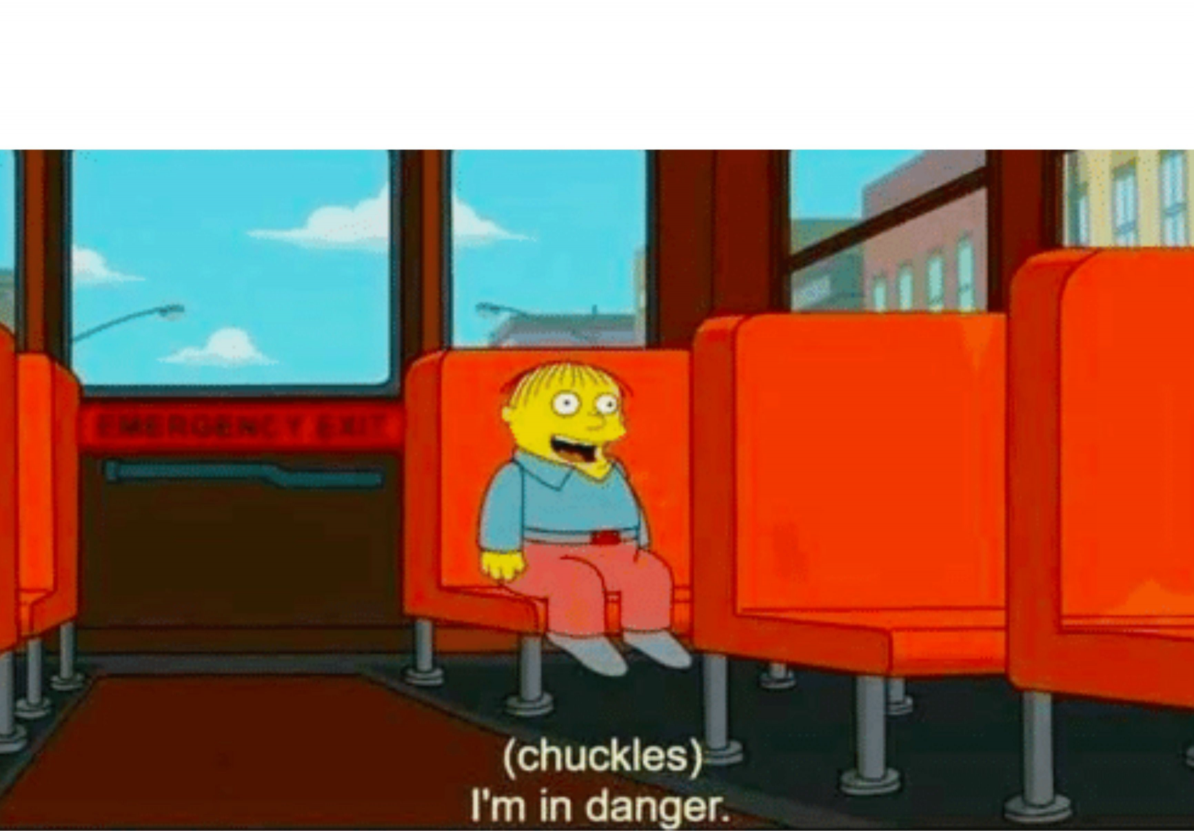 High Quality Chuckles im in danger Blank Meme Template