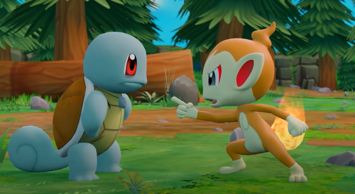 Chimchar is angry at Squirtle Blank Meme Template