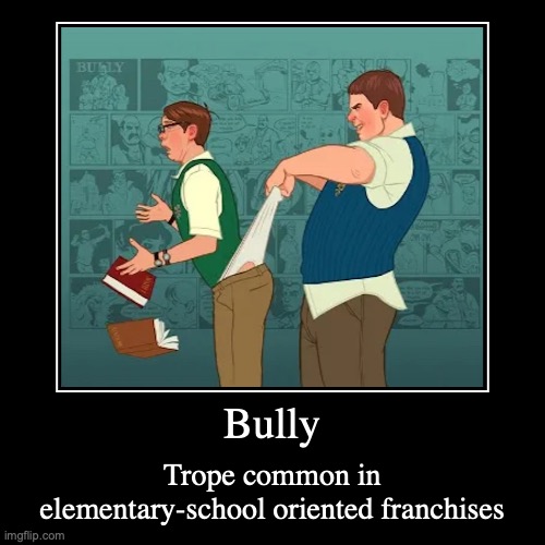 Bully | image tagged in demotivationals,trope | made w/ Imgflip demotivational maker