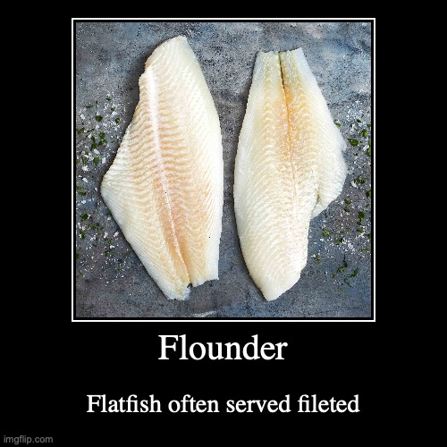 Flounder | image tagged in demotivationals,food | made w/ Imgflip demotivational maker