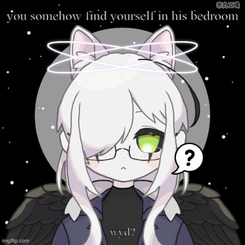 a sans au rp! no op or killing him or the rp will end | you somehow find yourself in his bedroom; wyd? | made w/ Imgflip meme maker