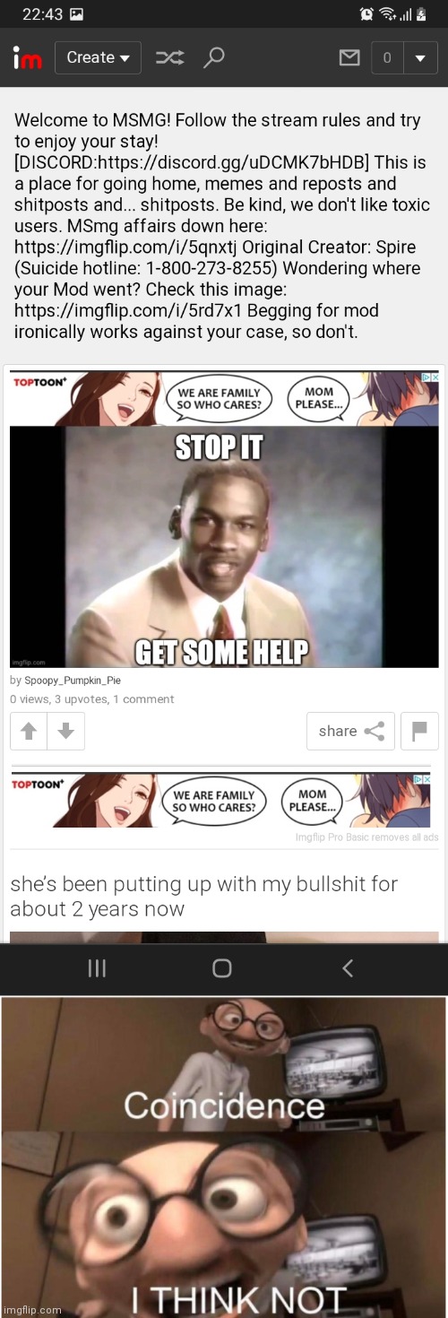 image tagged in coincidence i think not | made w/ Imgflip meme maker