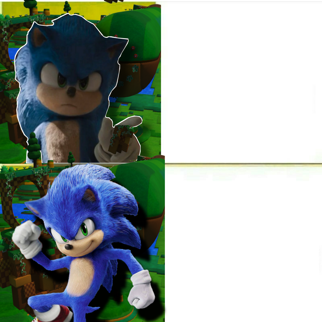 Sonic Drake Template (Sonic the hedgehog movie) Blank Meme Template