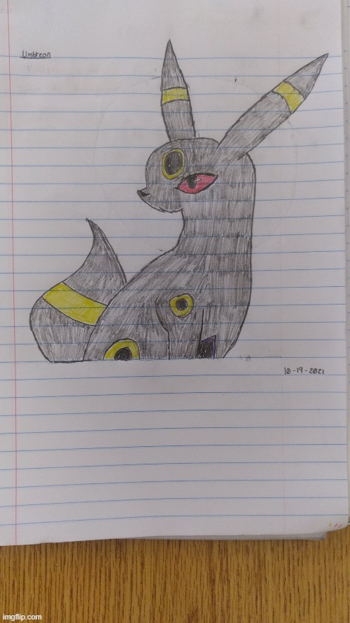 so i drew umbreon a few days ago | made w/ Imgflip meme maker
