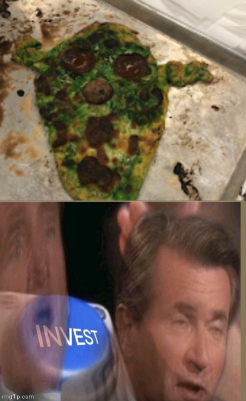 Shrek pizza | image tagged in invest | made w/ Imgflip meme maker