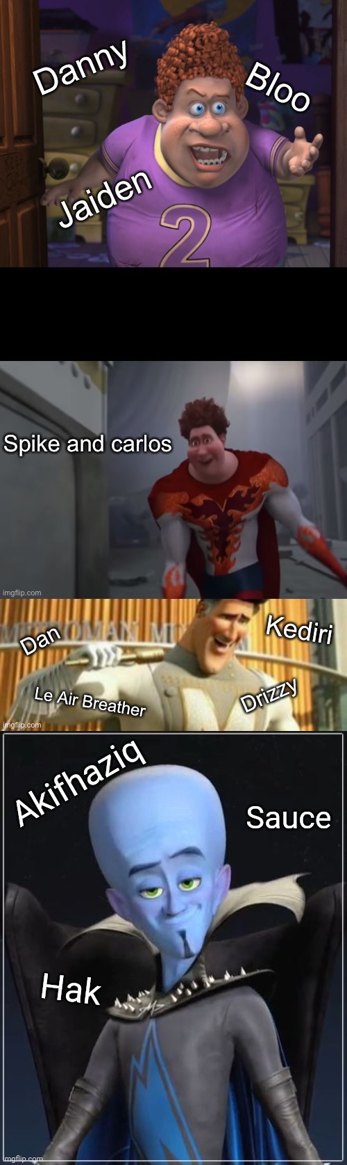 Need i say more? | Akifhaziq; Sauce; Hak | image tagged in megamind | made w/ Imgflip meme maker