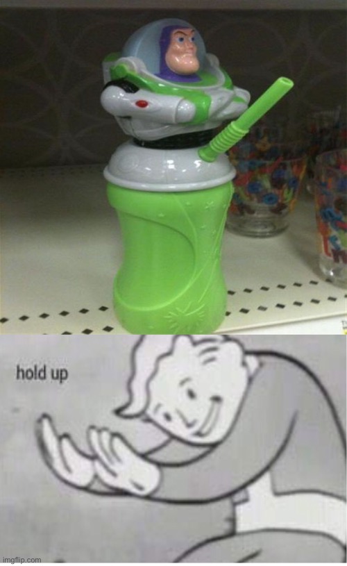 buzz lightyear cup meme